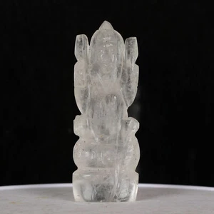 341 Ct Natural Handmade carved Quartz Statue Buddha Meditating Calming Presence - Picture 1 of 4