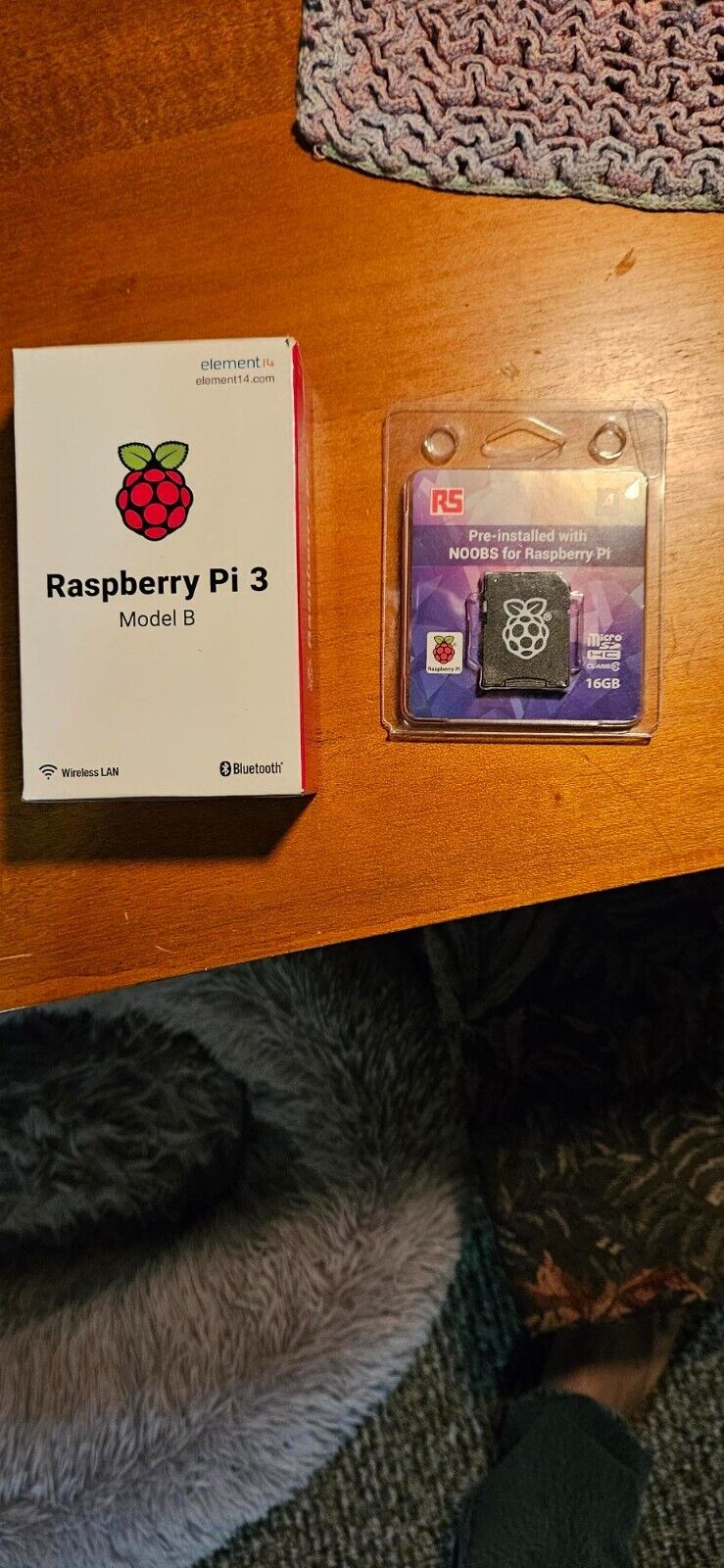 Raspberry Pi 3 Model B with 16 GB Pre-installed NOOBS New. Available Now for $40.00