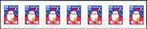 Santa & Gift Kansas City Imperforated S/A Coil PNC7 PL V1111 MNH Scott's 2873B - Picture 1 of 2