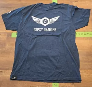 Legendary Gipsy Danger Graphic T-Shirt Size XLarge Navy Blue - Picture 1 of 6