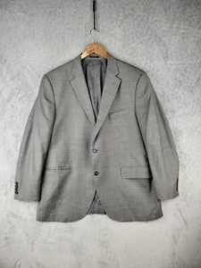 Peter Millar Blazer Size 44R Gray Sport Coat Jacket Wool Union Made - Picture 1 of 15