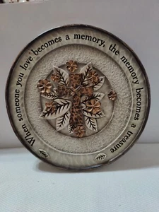Carson Memory Garden Stone Plaque, 9 1/4" Round - Picture 1 of 3