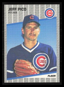 Jeff Pico 1989  Fleer #436  Chicago Cubs Rookie