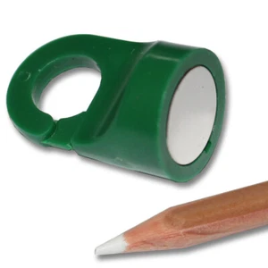 5 GANCI AL NEODIMIO POWER OCCHIELLI MAGNETI D20x32 mm VERDE forza di attrazione circa 6 KG - Foto 1 di 2