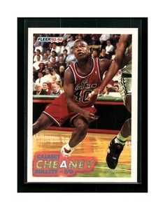 1993-94 Fleer Washington Bullets Basketball Card #393 Calbert Cheaney Rookie - Picture 1 of 4