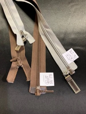 22" Nylon 2-way Separating Zippers with Stylized Pulls - Image 1 of 4