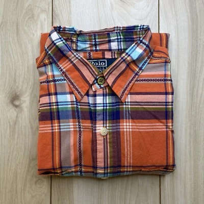 Винтажная мужская рубашка Polo Ralph Lauren Southwestern Cowboy Aztec на пуговицах средний размер - Изображение 1 из 4