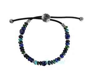 JOHN HARDY St. Silver Lapis Lazuli Sodalite Black Agate Black Onyx Bracelet New - Picture 1 of 7