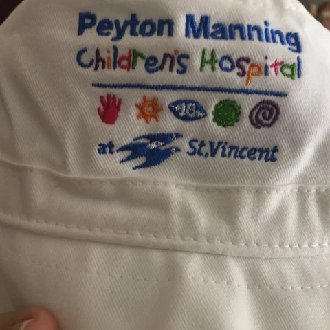 Peyton Manning St Vincent Hospital Children Cap Size 4-6 Never Wore Last 1 Rare Cover