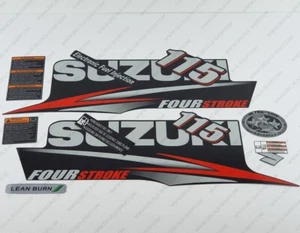 Suzuki 115HP Four Stroke Outboard Engine Decals Sticker Set reproduction 115 HP - Picture 1 of 8