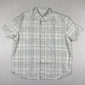 Lucky Brand Shirt Mens XXL Linen Blend Casual Party Travel Work Vacation Preppy - Picture 1 of 13