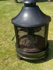 Black Chimnea  Fire Pit Outdoor Chimnea With Grill Tray