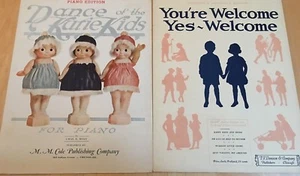 2 alte Kindernotenstücke (#22) Das sind 2 Vintage Stücke von - Bild 1 von 5