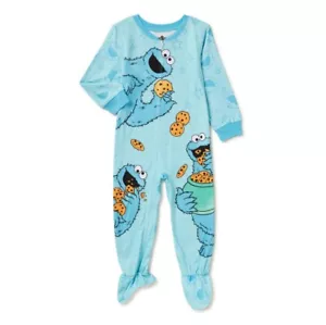 Sesame Street Baby Boys' Blanket Sleeper Size 12M Cookie Monster - Picture 1 of 4