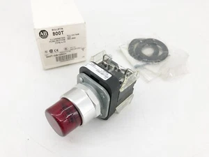 Nuevo Allen-Bradley 800T-QB10RD1 Ser. Pulsador iluminado T rojo 120V - Imagen 1 de 7
