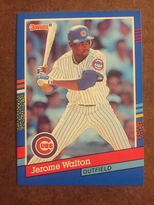 Jerome Walton 72 Donruss 1991 MLB Baseball Card - Image 1 of 2