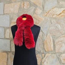 Fur scarf, real fur scarf, luxury fox fur scarf,fur collar,red fox scarf 