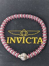 Invicta Elements Men's Red Anion Beaded Bracelet 35897
