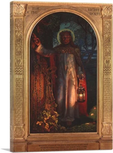 ARTCANVAS Light of the World Saint Paul's Version Canvas Art William Holman Hunt - Picture 1 of 15