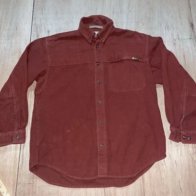 Columbia River Lodge Ted Hunting Burgundy Shirt Men Sz Large Long Sleeve Button - Image 1 of 4