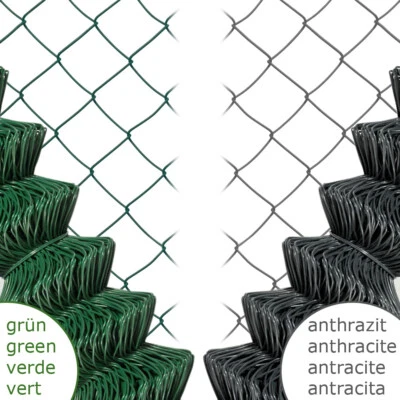 Maschendrahtzaun 80 - 150 cm /15 - 25 m Länge Gartenzaun Zaun 2 Farben V2Aox - Bild 1 von 2