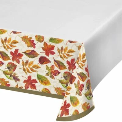 Colors of the Wind Fall Tablecover 54 x 102 Thanksgiving Leaves - Image 1 of 2