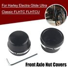 For Harley Electra Glide Ultra Classic FLHTC FLHTCU Front Axle Cap Nut Covers