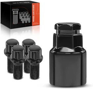 4x M14-1.5 17mm Hex 28 mm Wheel Lock Stud Bolt & Key for Mercedes-Benz W204 W205 - Picture 1 of 9