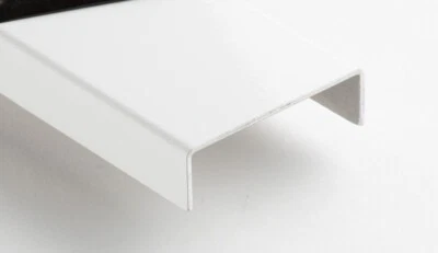 U-Profile Alluminio 2mm Unilaterale Ricoperto Ral 9016 Bianco 1m 1,5m - Immagine 1 di 4