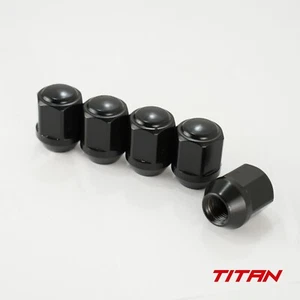 5 x M16x1.5 Black 60d Closed Steel Wheel Nuts fit Land Rover Defender 90 110 - Picture 1 of 5