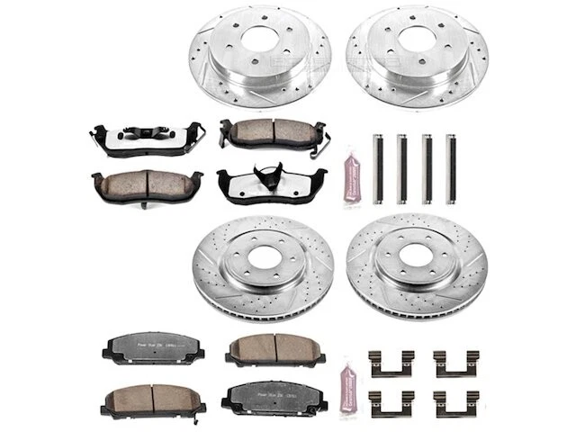 Front and Rear Brake Pad and Rotor Kit For 2006-2007 Infiniti QX56 YR575GC Foto 1 de 1