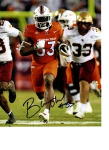 BHAYSHUL TUTEN VIRGINIA TECH HOKIES SIGNED/AUTOGRAPHED 8X10 PHOTO W/COA - Picture 1 of 1