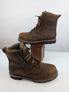 Carolina Installer CA3557 Mens Brown Steel Toe Waterproof Work Boots Size 12 2E - Picture 1 of 13