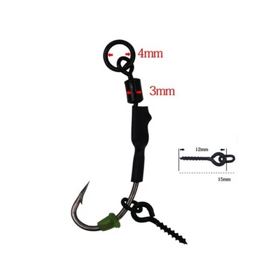 Resistente E Pratico Ronnie Attrezzi Pesca Pesce Gancio Pesca Carpa Europeo - Immagine 1 di 4