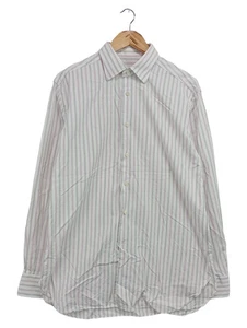 ERMENEGILDO ZEGNA Camicia Business Uomo Bianco Righe (IT 46, EU 42) - Foto 1 di 5