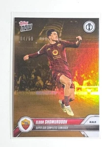 Topps NOW UEL 24/25 - Card 021 - Eldor Shomurodov - AS Rom - Gold Foil - Bild 1 von 1