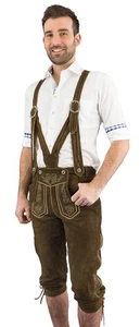 Kniebundlederhose Lekra Gustl dunkelbraun - Bild 1 von 15