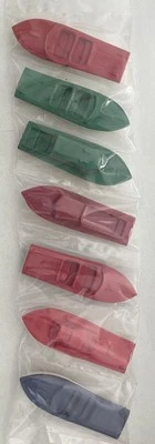 Lote de (7) barcos de plástico Wannatoy de exhibición de tienda de centavos raros nuevos de colección Foto 1 de 4