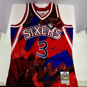 Maglia Philadelphia 76ers Allen Iverson 3 Mitchell & Ness Hyper Hoops Swingman L - Foto 1 di 17