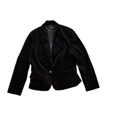 Blazer Talbots Vintage Terciopelo - Negro - Talla 12/14 (Estimado) Foto 1 de 4