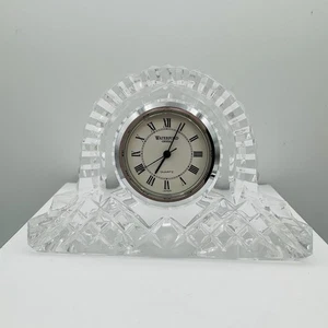 Waterford Crystal Mantel Desk Clock Made in Japan - Picture 1 of 6