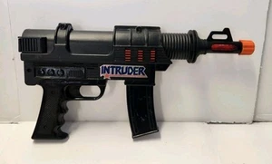 Vintage Intruder Plastic Toy Machine Gun - Orange Tip - Made in Taiwan 80s - Picture 1 of 4