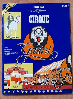 jeu jouet ancien cirque à découper cirque Gatini 1979 - Photo 1/4