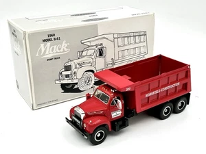 Camión de volteo Mack B-61 Horsefield 1996 1st Gear 1960 construcción rojo diecast 1:34 - Imagen 1 de 16
