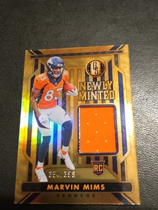 2023 Panini Gold Standard Marvin Mims Newly Minted Patch Rookie /399