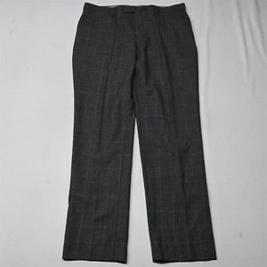 Banana Republic 34x34 Gray Check 257899 Marzotto Wool Standard Suit Mens Pants - Picture 1 of 9