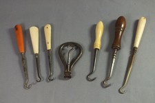 Vintage Collection of Button Hooks x 6 - Various Handles