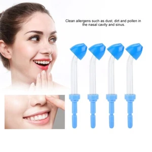 4pcs Nose Water Tips Jet Washing Nose Irrigator Nozzle Floss Nozzle Replacem DM5 - Picture 1 of 9