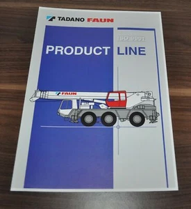 Folleto de camión grúa Faun Tadano 1998 línea de productos gama modelo folleto - Imagen 1 de 2