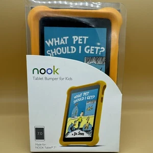 Nook MicroFoam Bumper Kids Case for 7" Nook 7 Tablet NEW in BOX - ORANGE - Picture 1 of 7